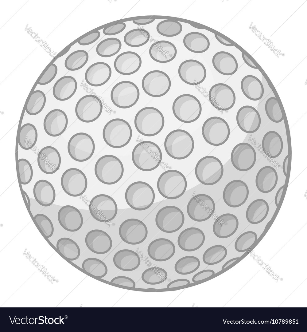 Golf ball icon cartoon style