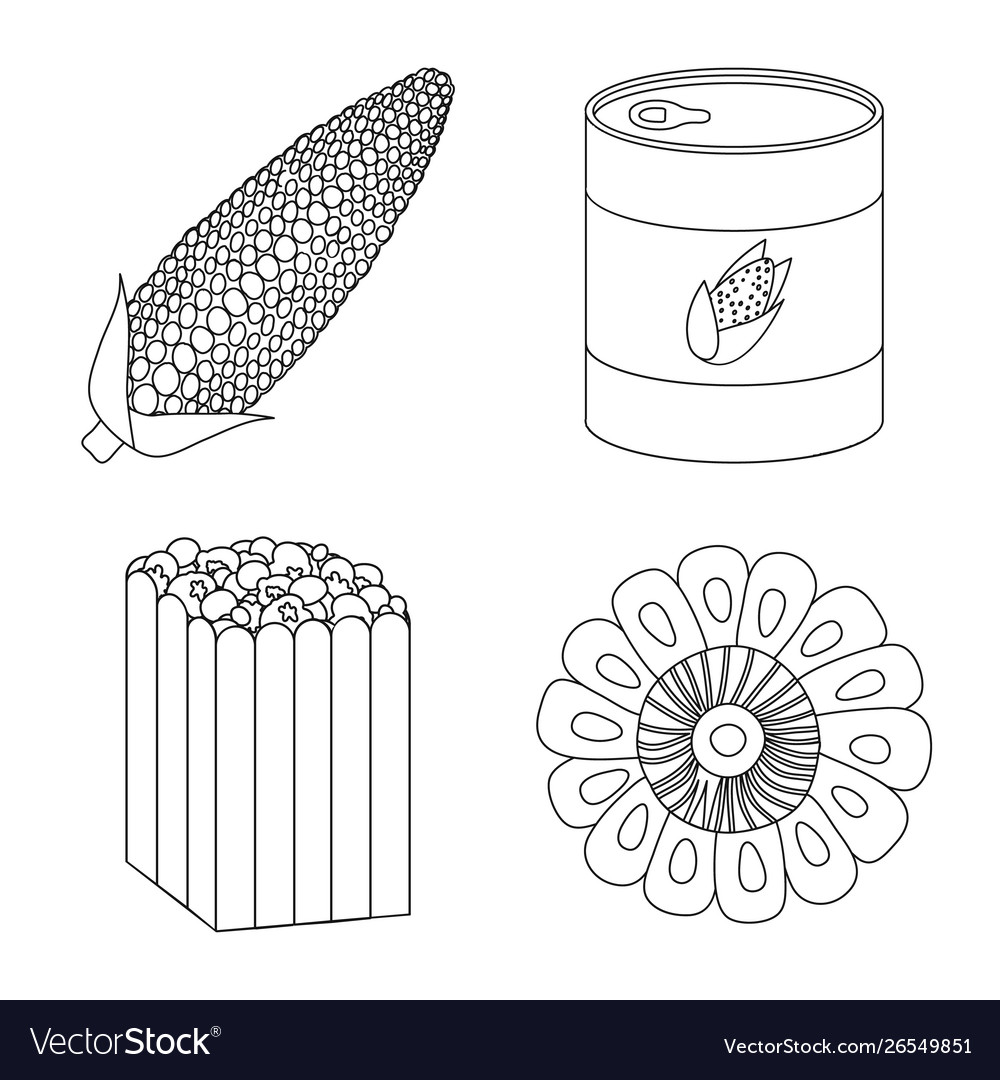 Isolated object farm and crop icon set
