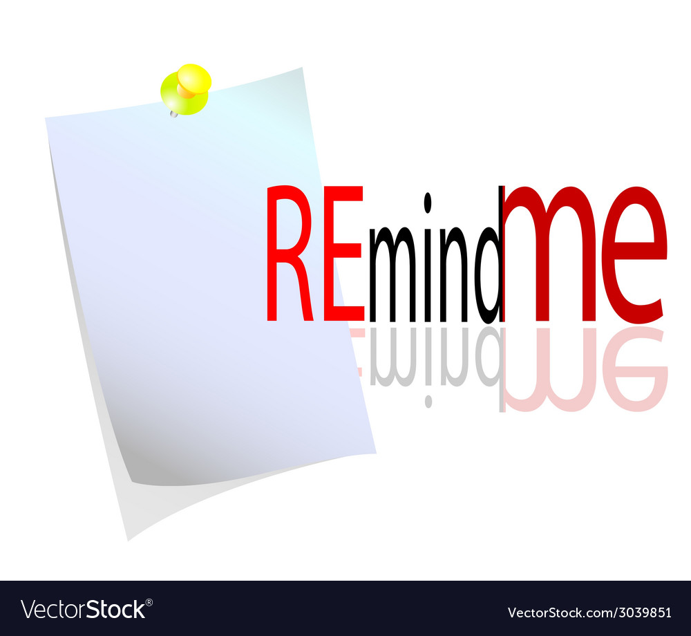Reminder with message