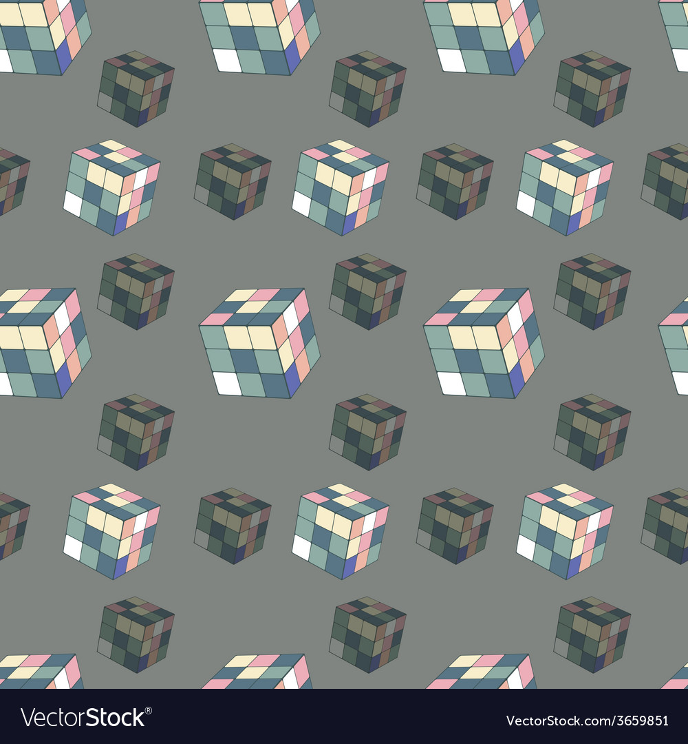 Seamless background of colored cubes