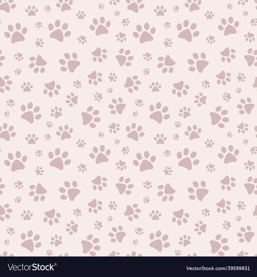 Seamless repeat pattern for pet with paws