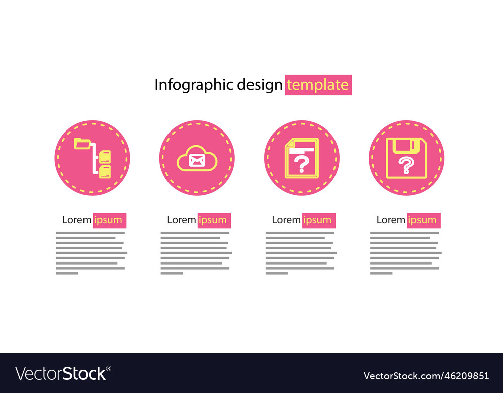 Set line unknown document cloud mail server vector image Set line unknown document cloud mail server