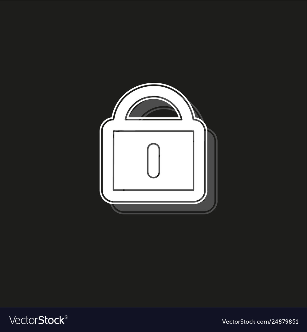 Smart lock concept line icon simple element