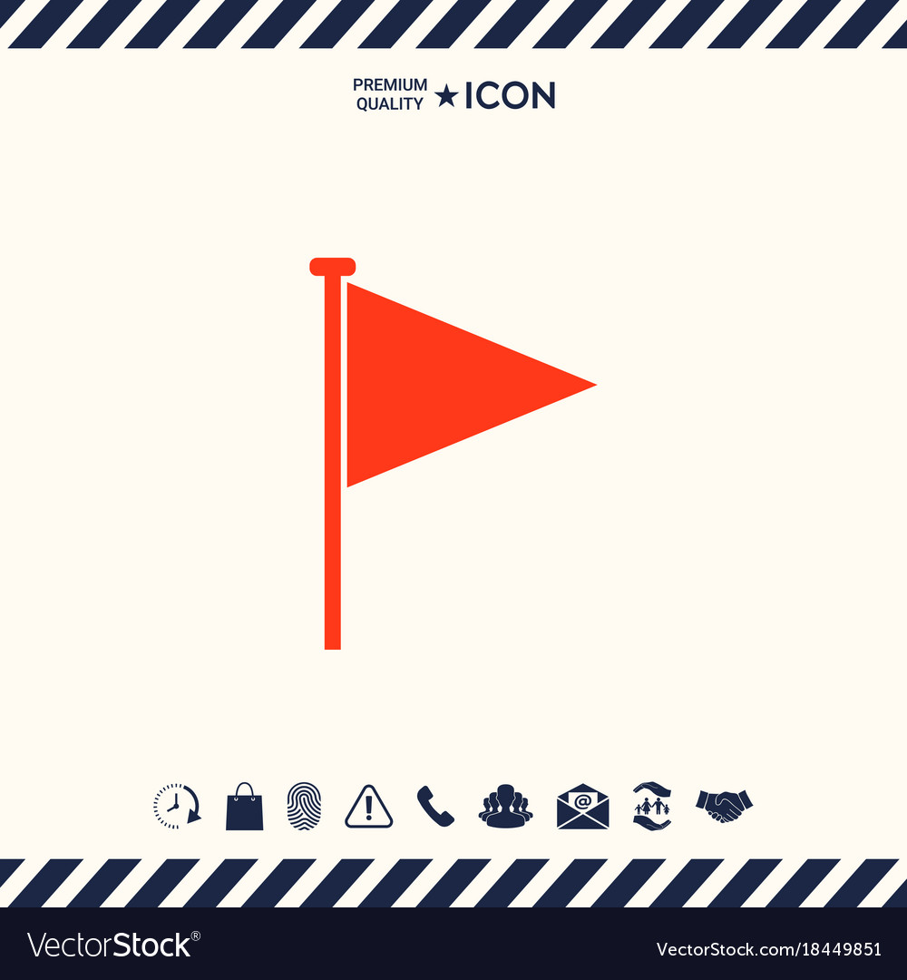Triangle flag icon