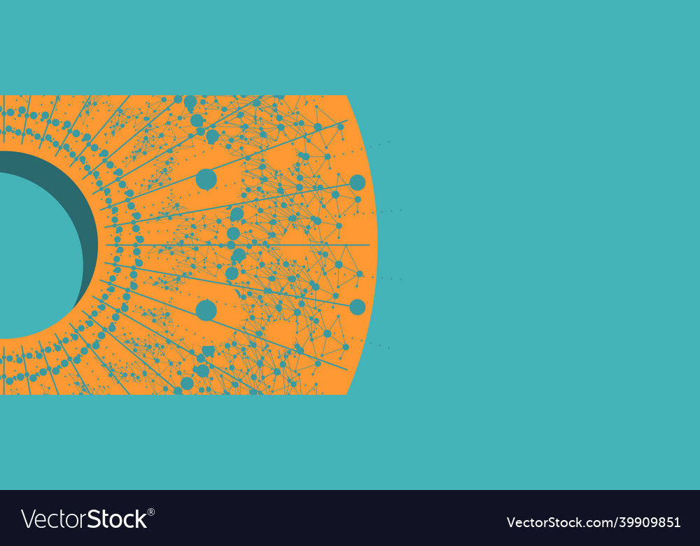 Web banner with circular ornamental design element vector image Web banner with circular ornamental design element