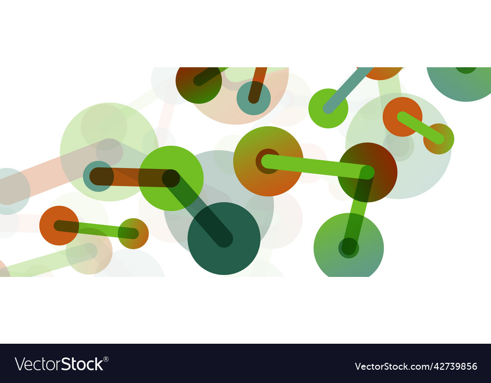 Abstract background round dots connected by lines vector image Abstract background round dots connected by lines