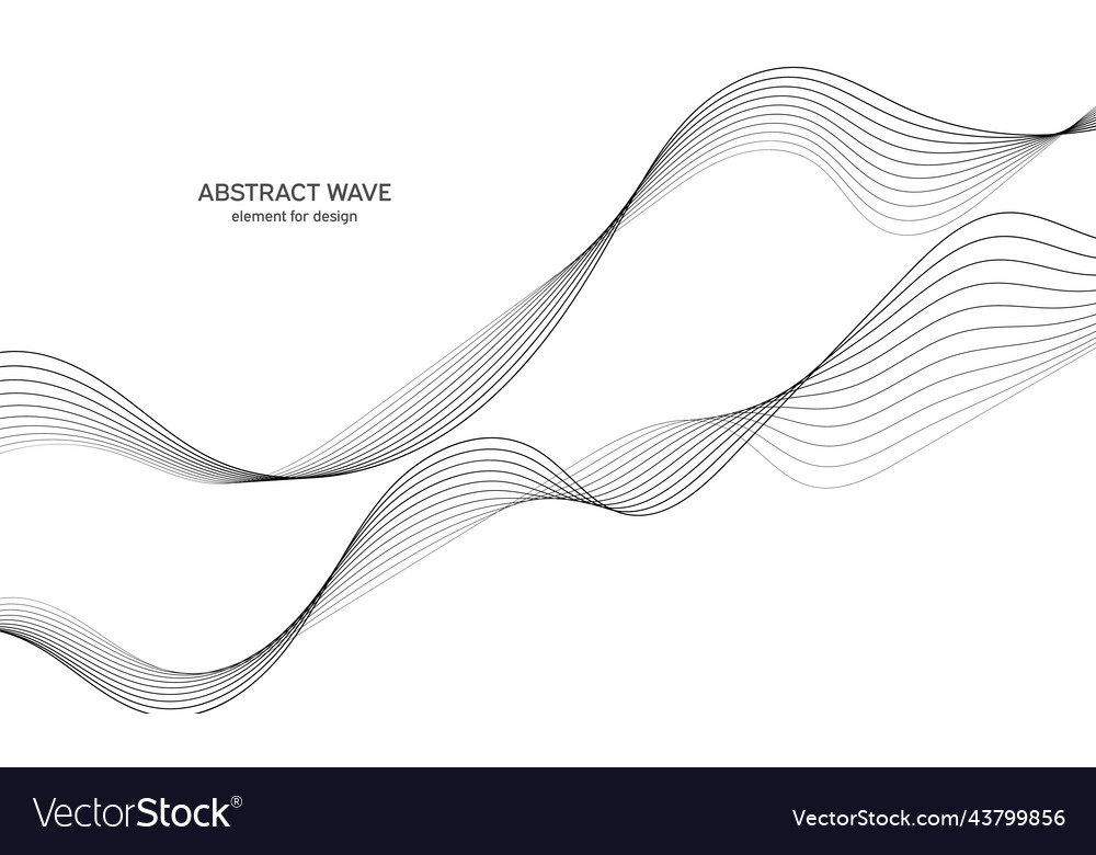 Abstract wave element for design digital vector image Abstract wave element for design digital