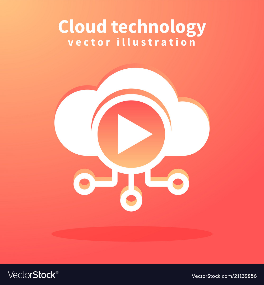 Cloud icon for web design vector image Cloud icon for web design
