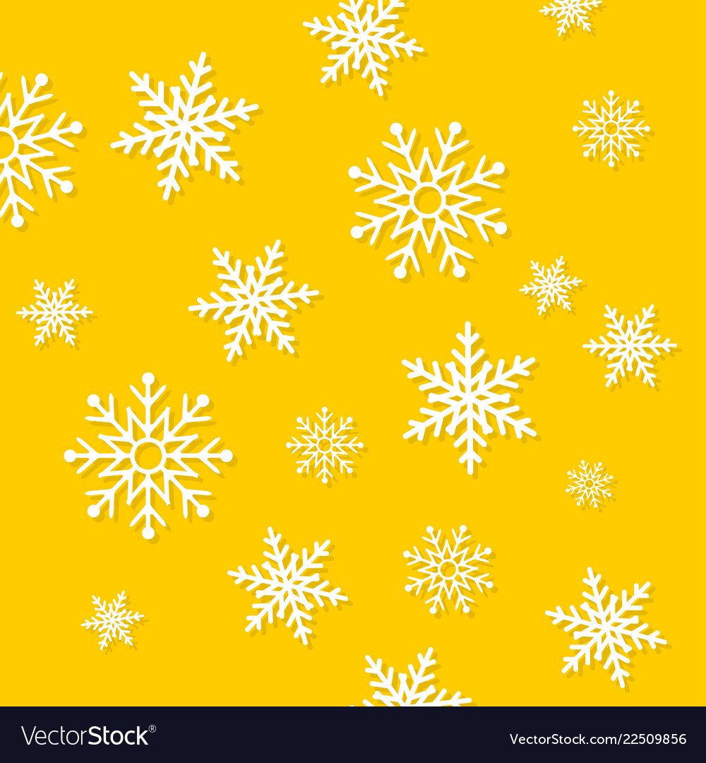 Falling snowflakes winter background merry