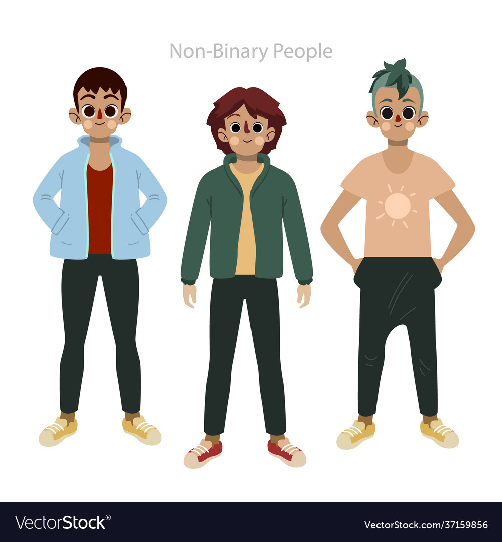 Flat non-binary people