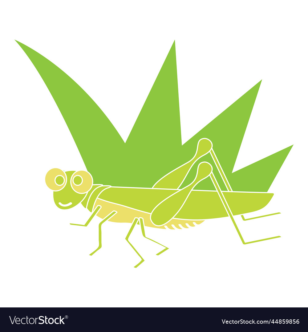 Grasshopper element Vector Image Grasshopper element