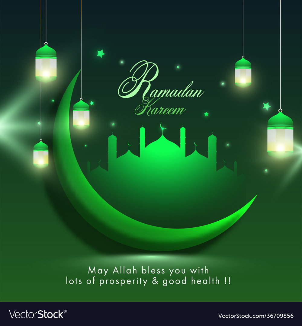 Islamic holy month ramadan kareem concept