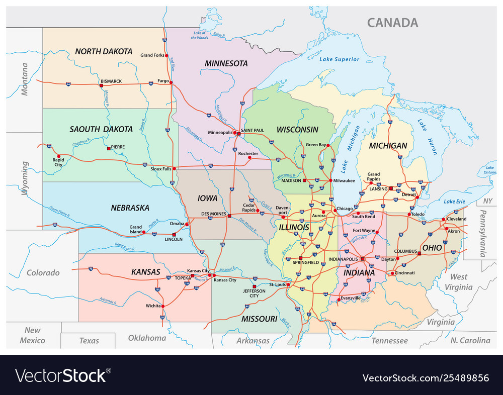 27 Map Of The Midwest Maps Online For You