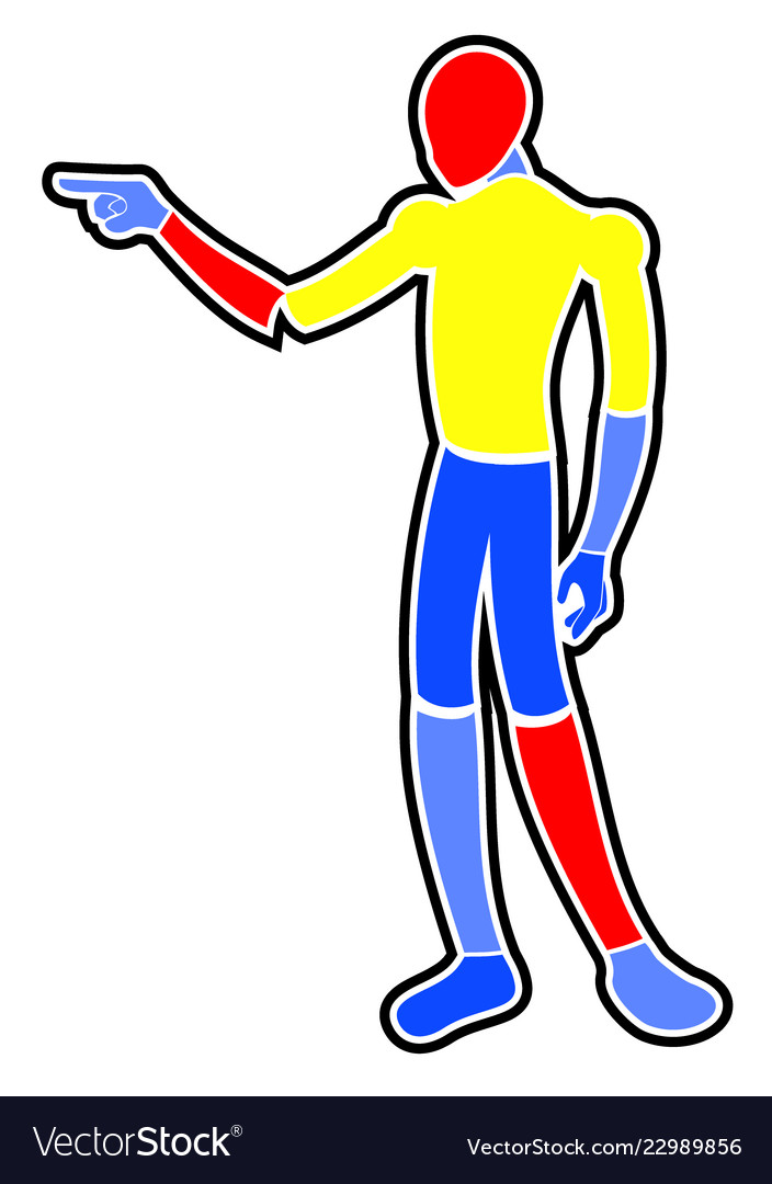 Original pointing puppet