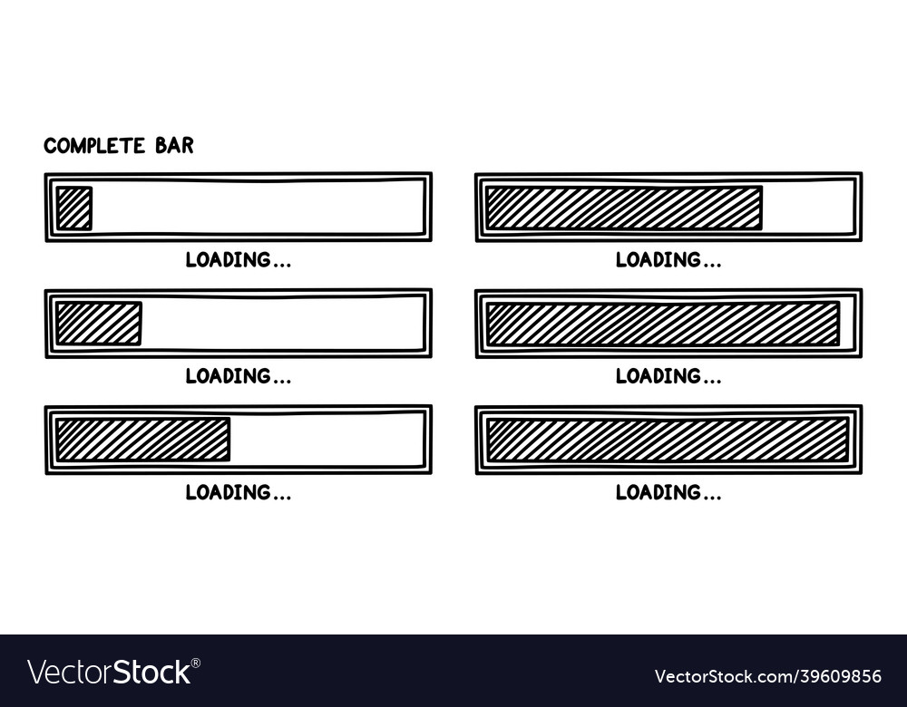Progress loading bar infographics design element Vector Image Progress loading bar infographics design element