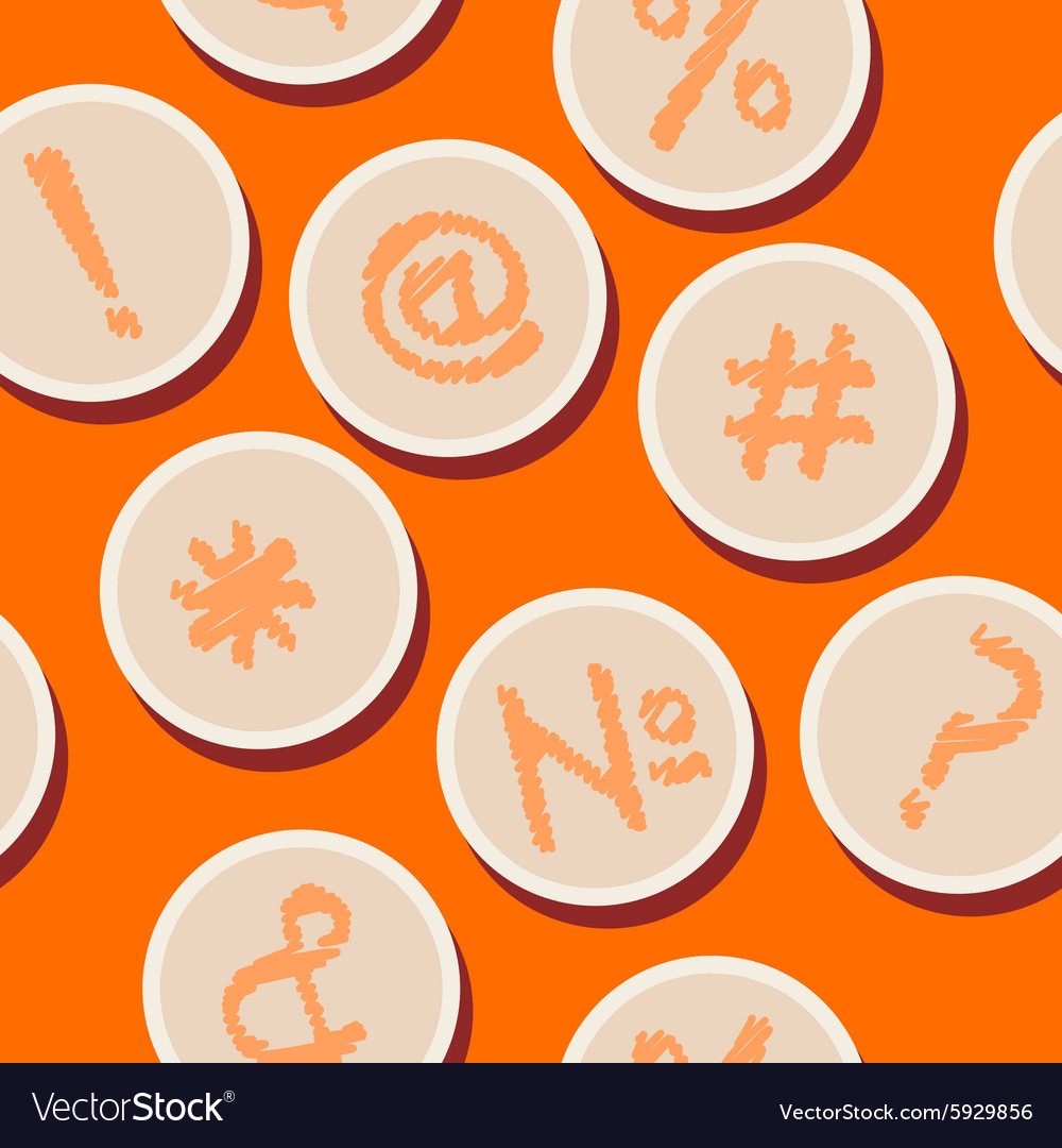 Seamless background with punctuation marks