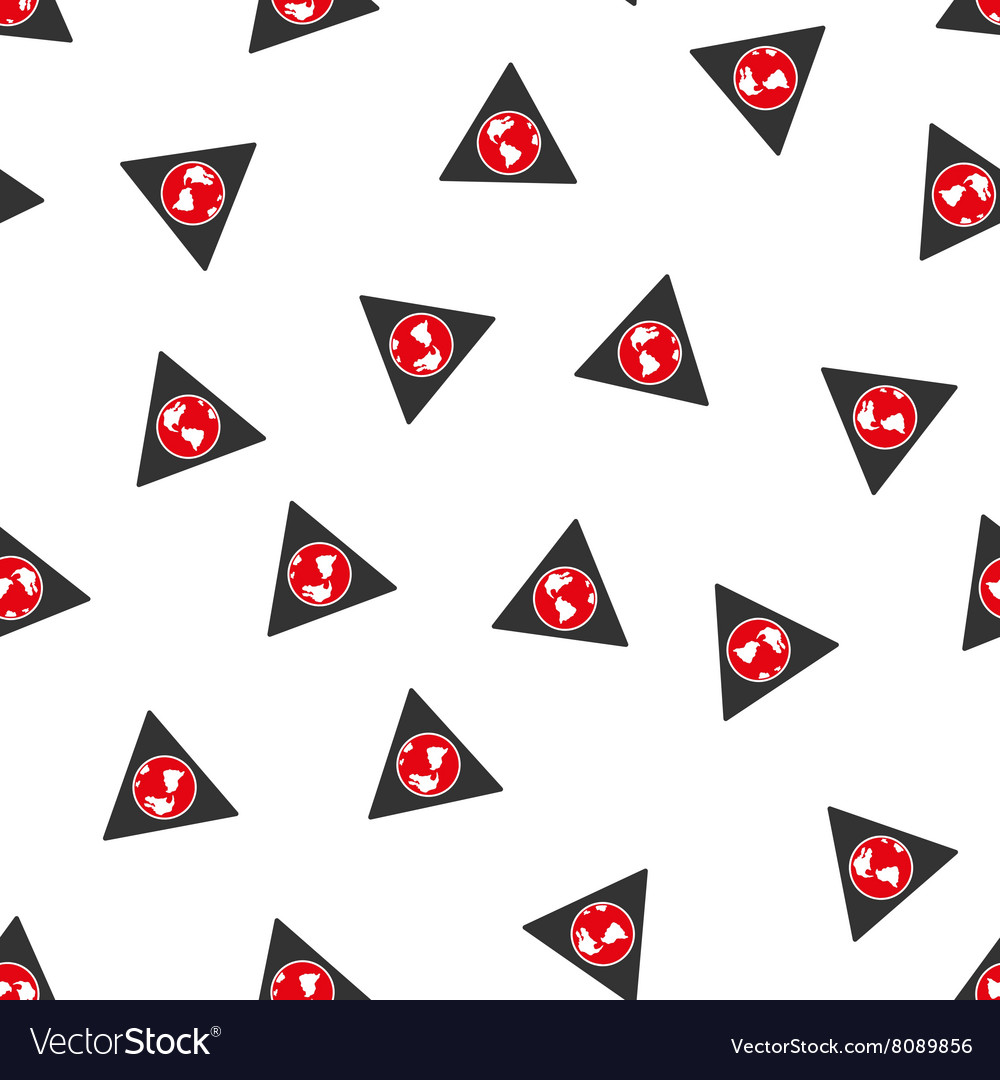 Terra triangle flat seamless pattern