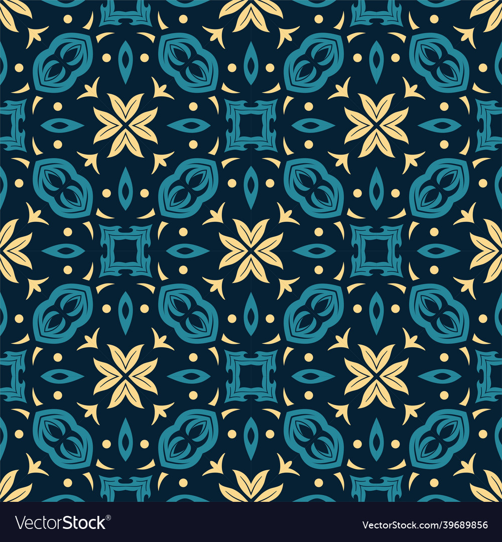 Three colors pattern ornament shape simple vector image Three colors pattern ornament shape simple