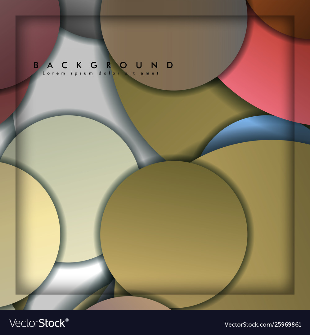 Abstract circle background with color stone vector image Abstract circle background with color stone