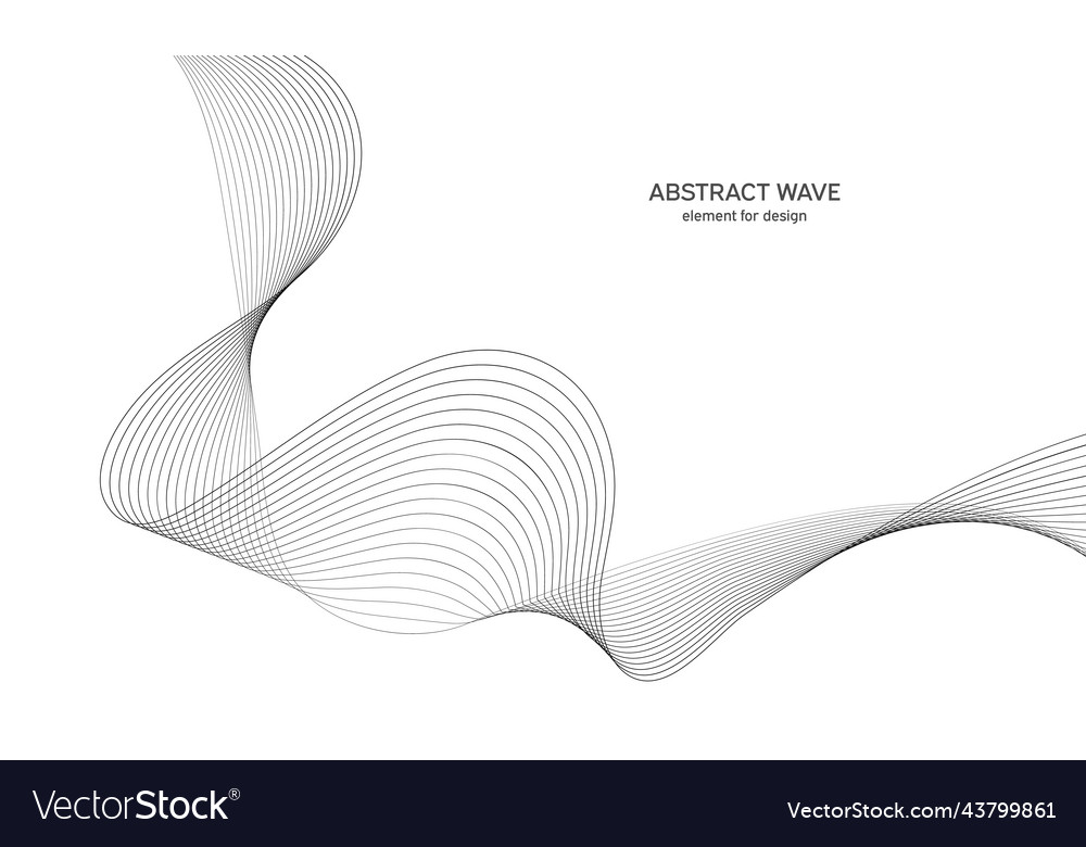 Abstract wave element for design digital vector image Abstract wave element for design digital