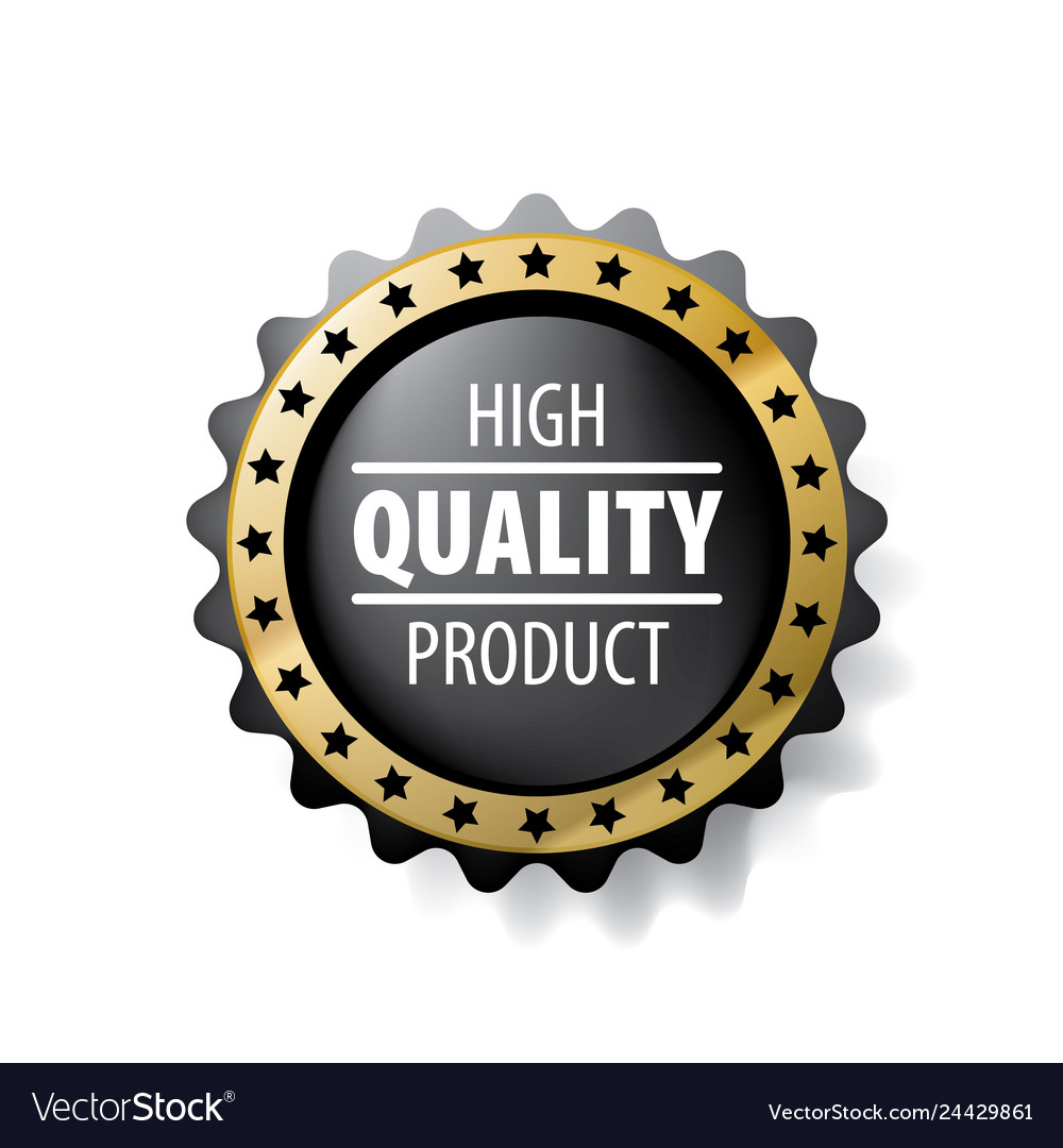 Best quality product sign on white Royalty Free Vector Image