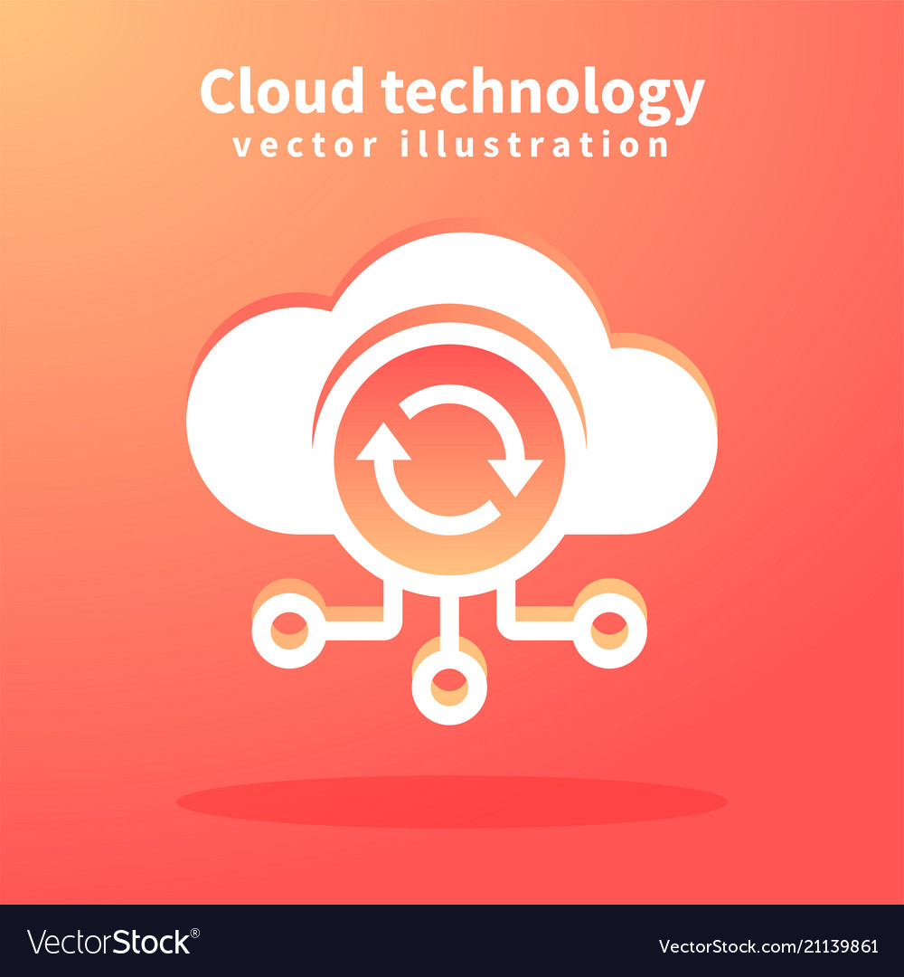 Cloud icon for web design vector image Cloud icon for web design