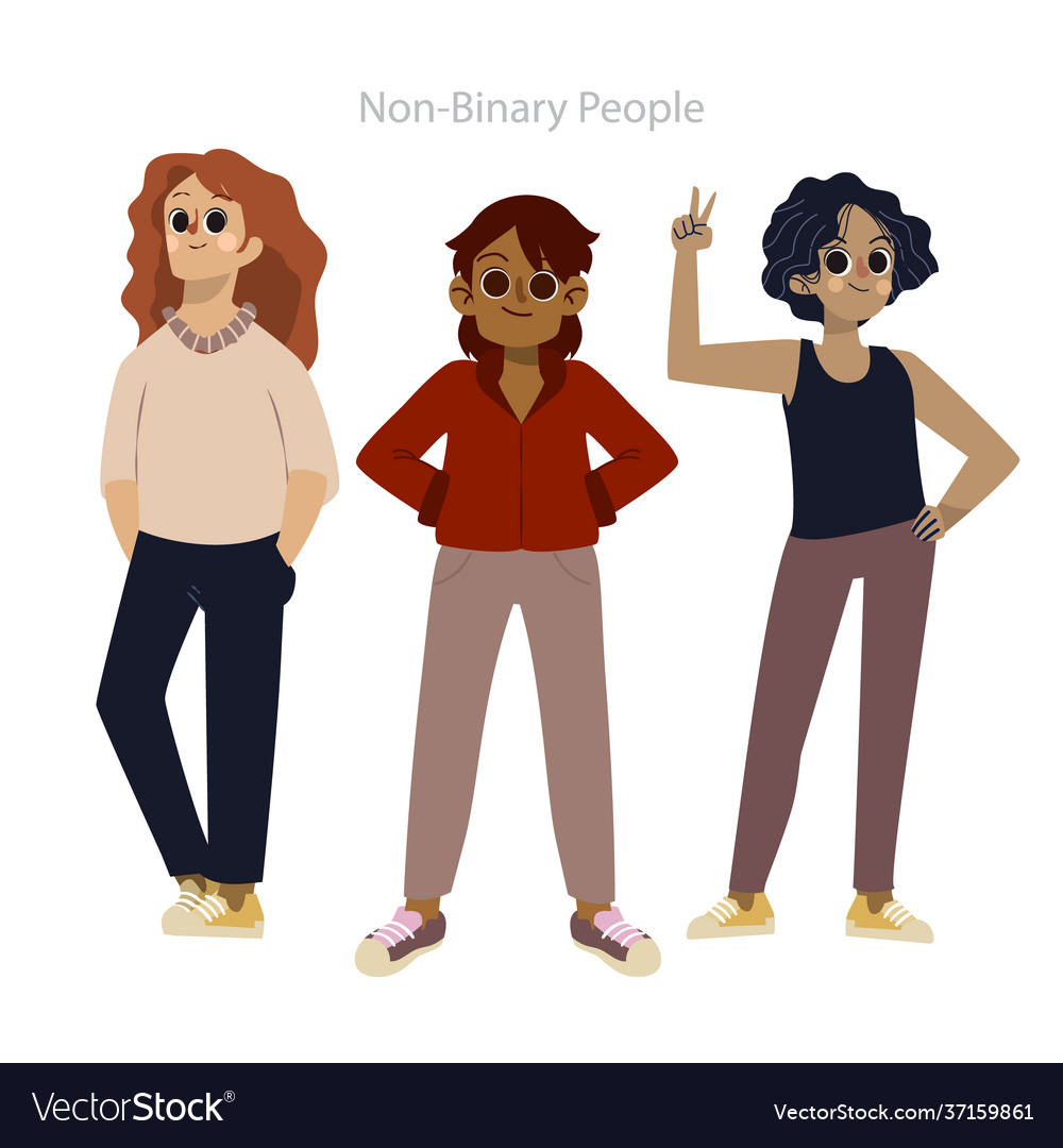 Flat non-binary people