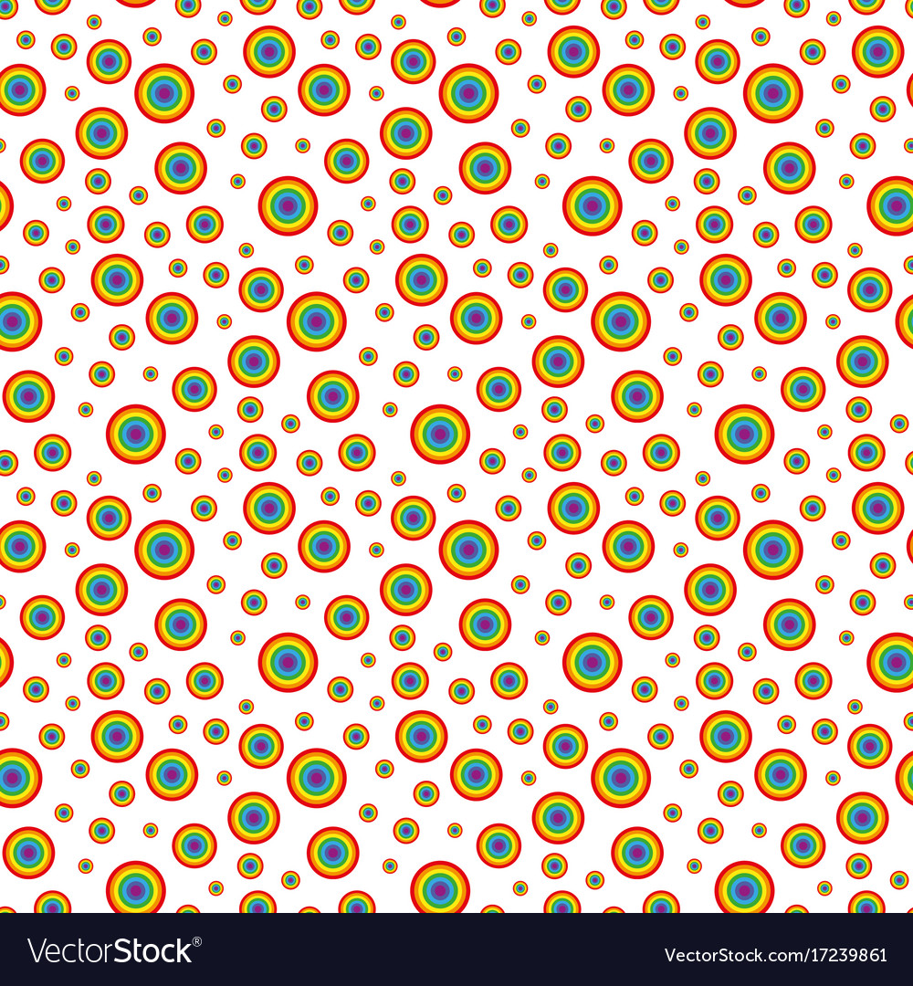 Iridescent circles pattern