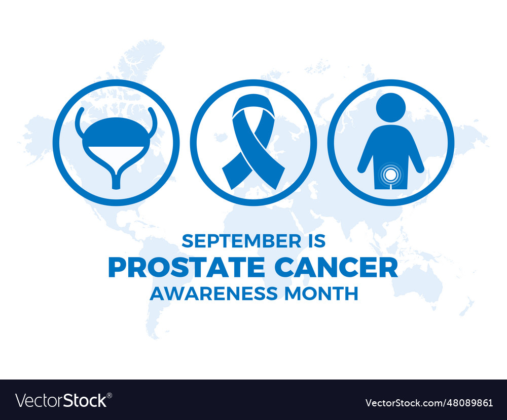 Prostate Cancer Awareness Month Poster Royalty Free Vector