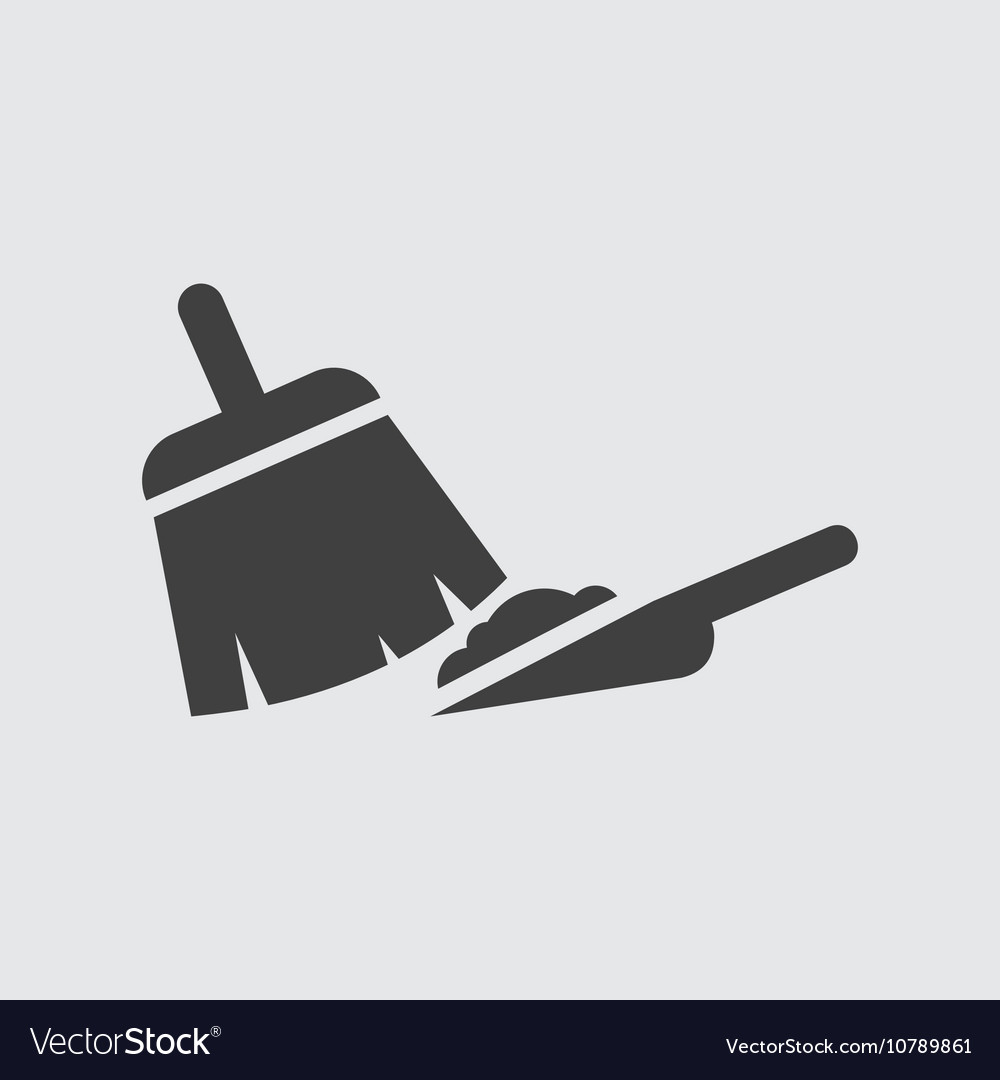 Scoop and brush icon