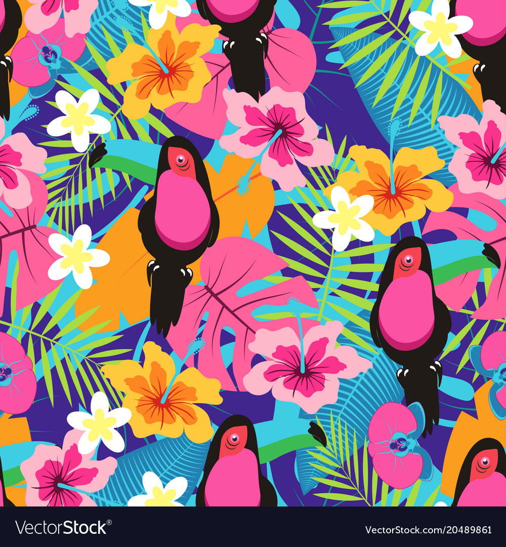 Tropical Toucan Pattern
