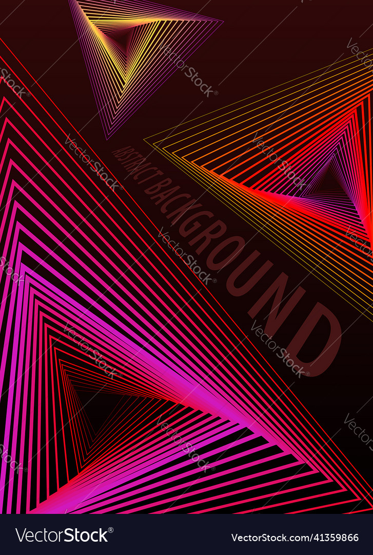 Abstract background triangle shape lines blend vector image Abstract background triangle shape lines blend