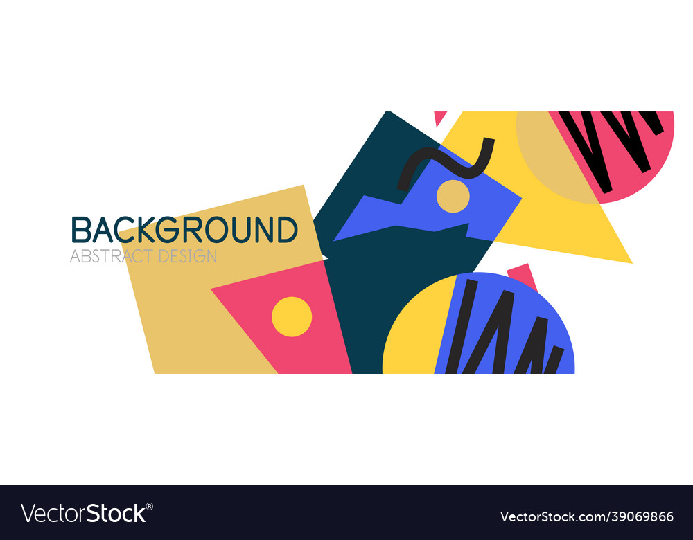 Abstract background with blocks lines geometric vector image Abstract background with blocks lines geometric