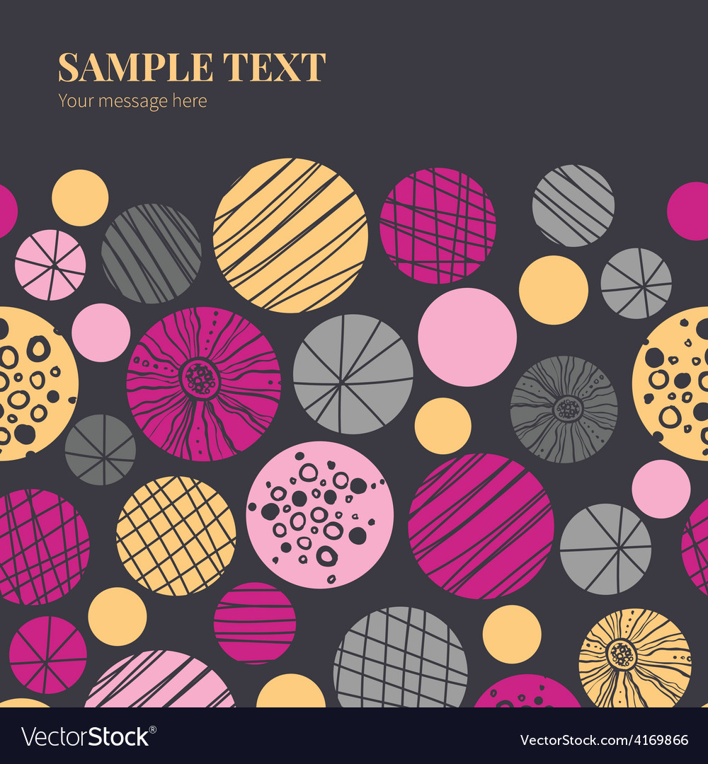 Abstract textured bubbles horizontal frame