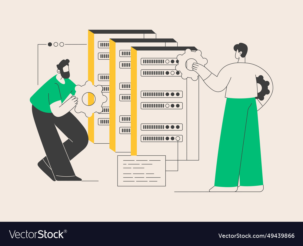 Big data developer abstract concept vector image Big data developer abstract concept