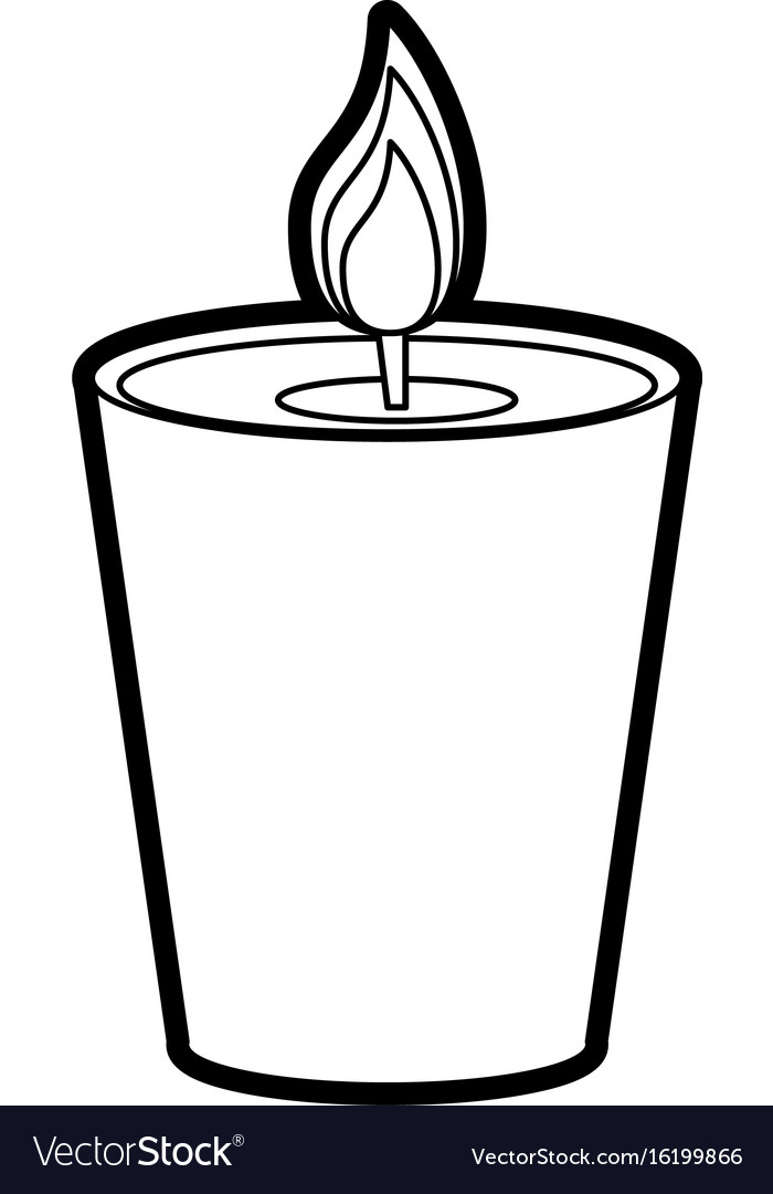 Candle Royalty Free Vector Image - VectorStock