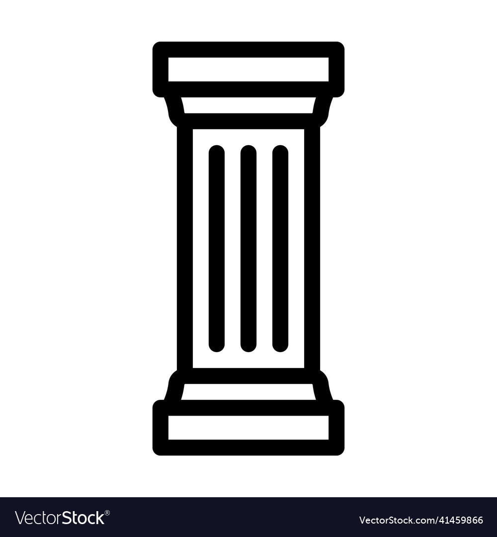 Columns and posts line icon