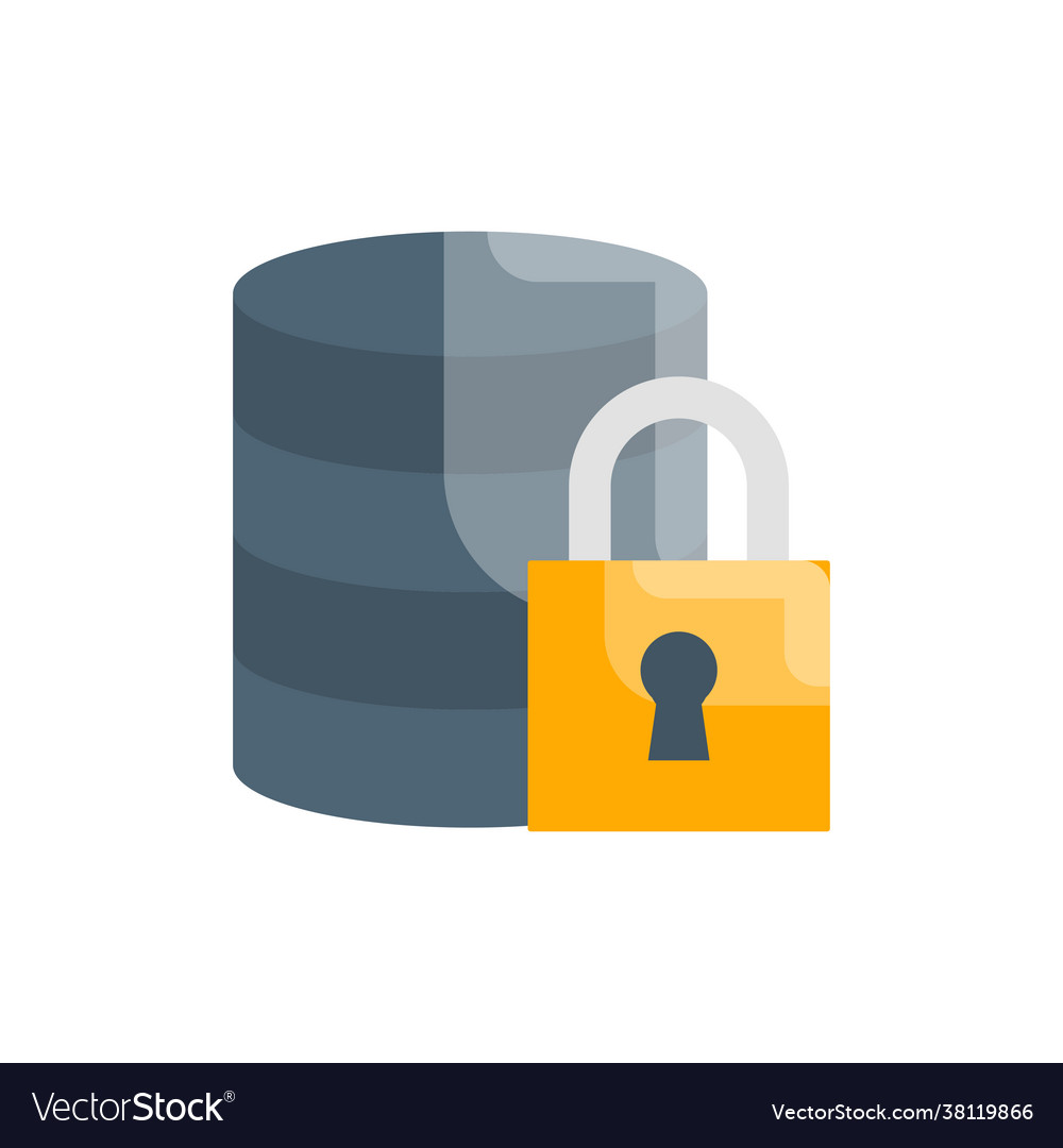 Database access style vector image Database access style