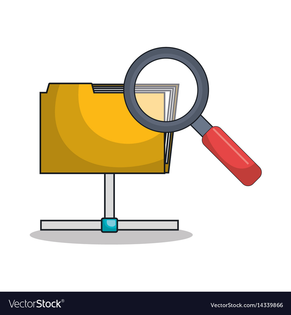 Icon folder files archive isolated