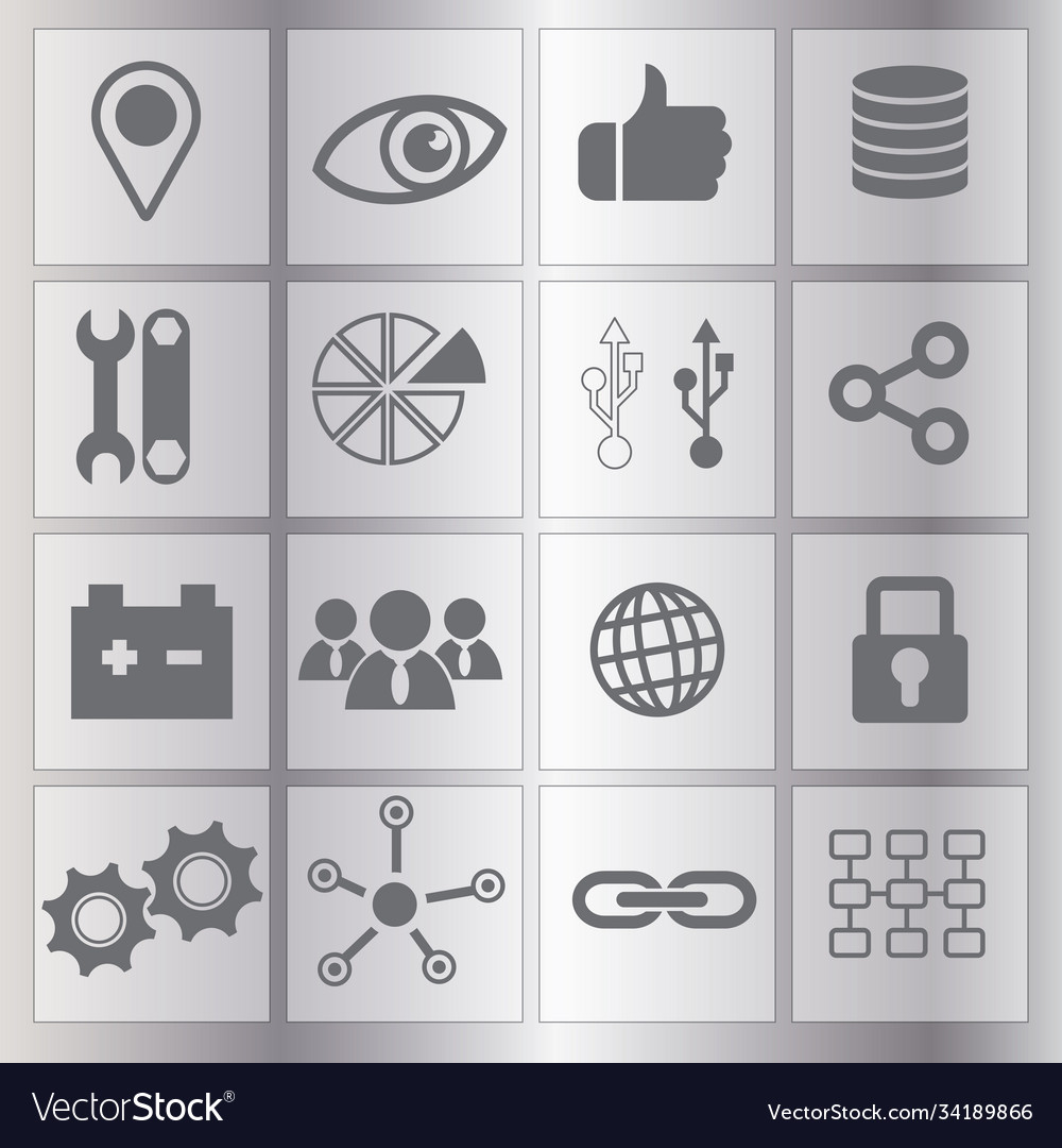 Network icon set