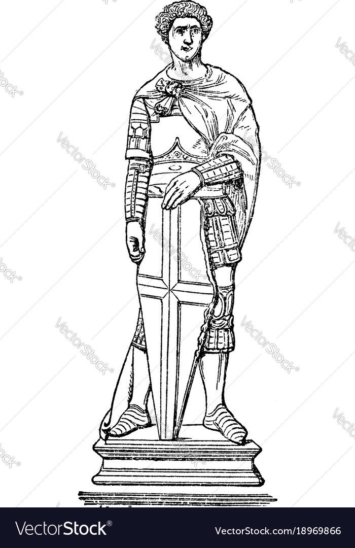 Donatello vintage Royalty Free Vector Image - VectorStock