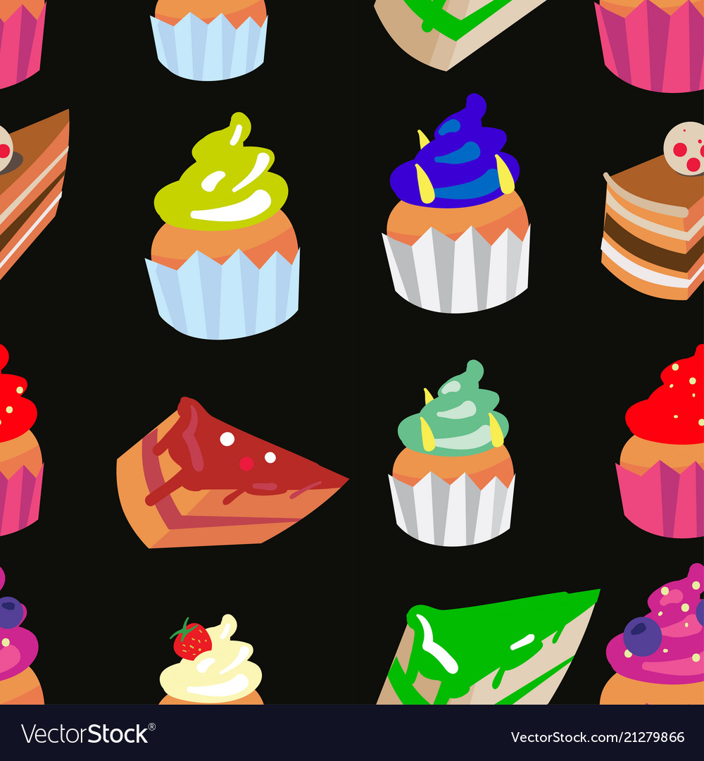 Sweet confectionery seamless pattern