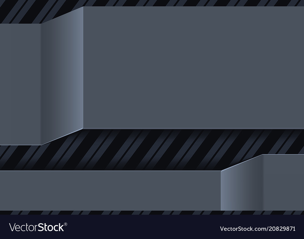 Abstract tech design with striped background vector image Abstract tech design with striped background