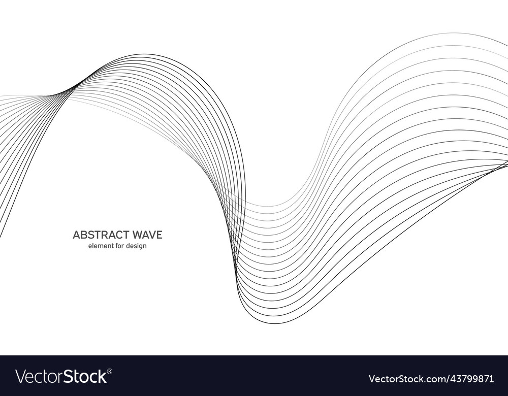Abstract wave element for design digital vector image Abstract wave element for design digital