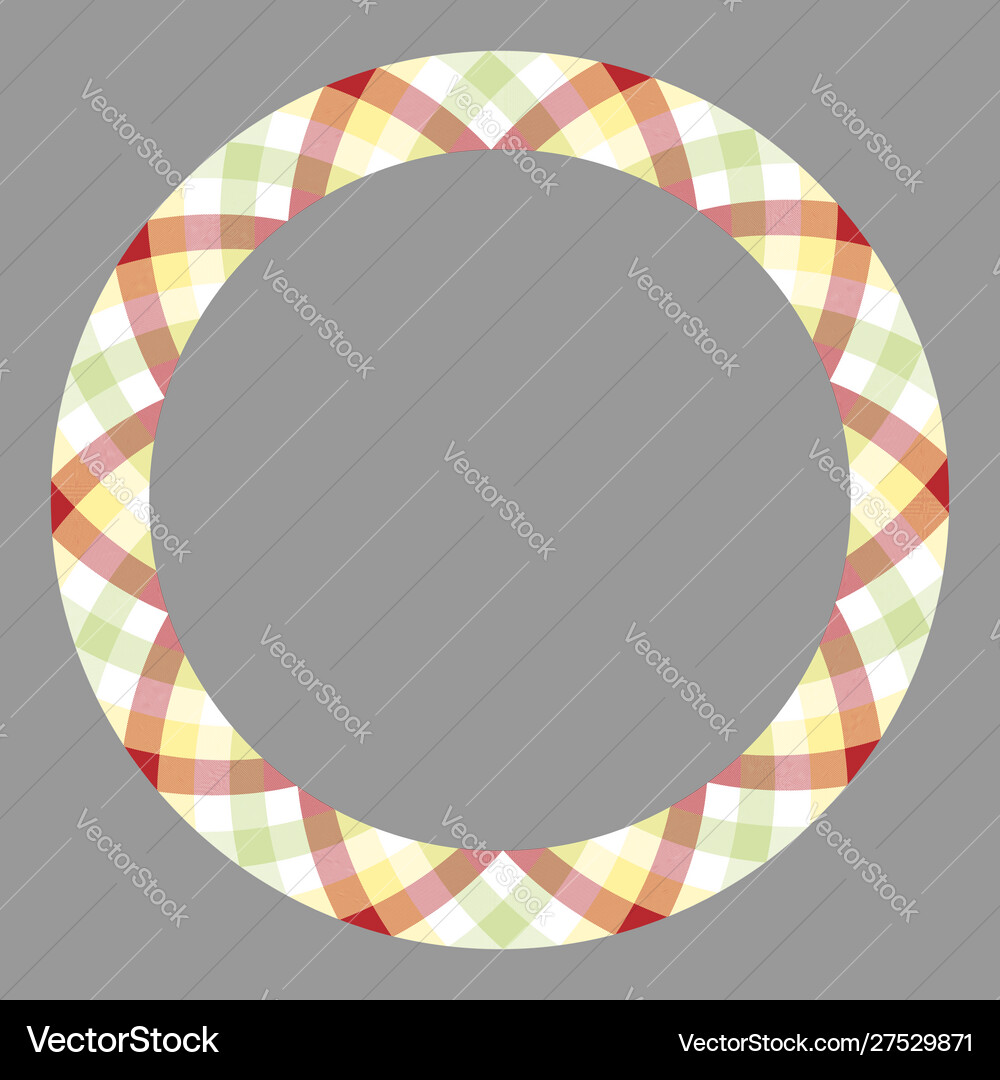 Circle borders and frames round border pattern Vector Image