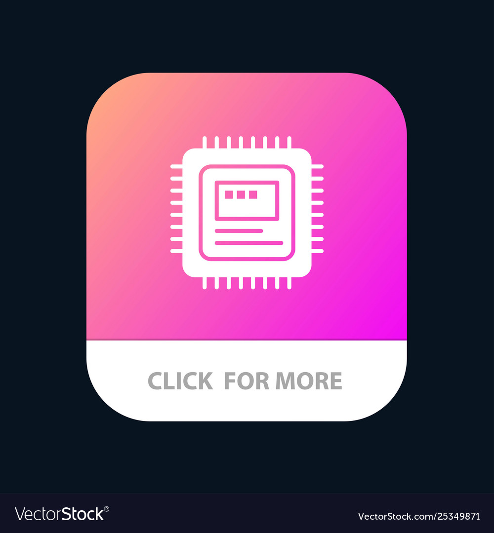 Cpu storage computer hardware mobile app icon