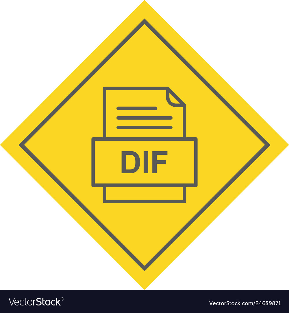 Dif file document icon