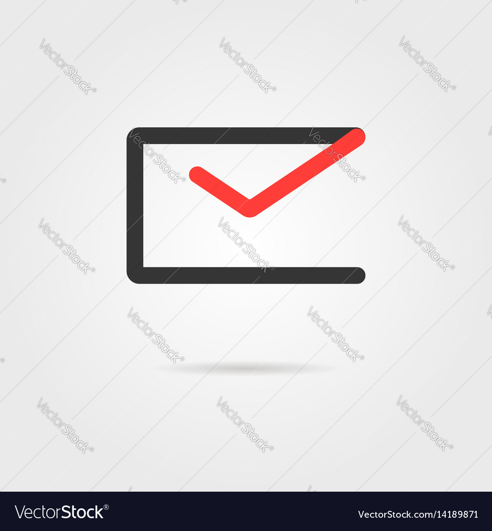 Email Icon with Shadow