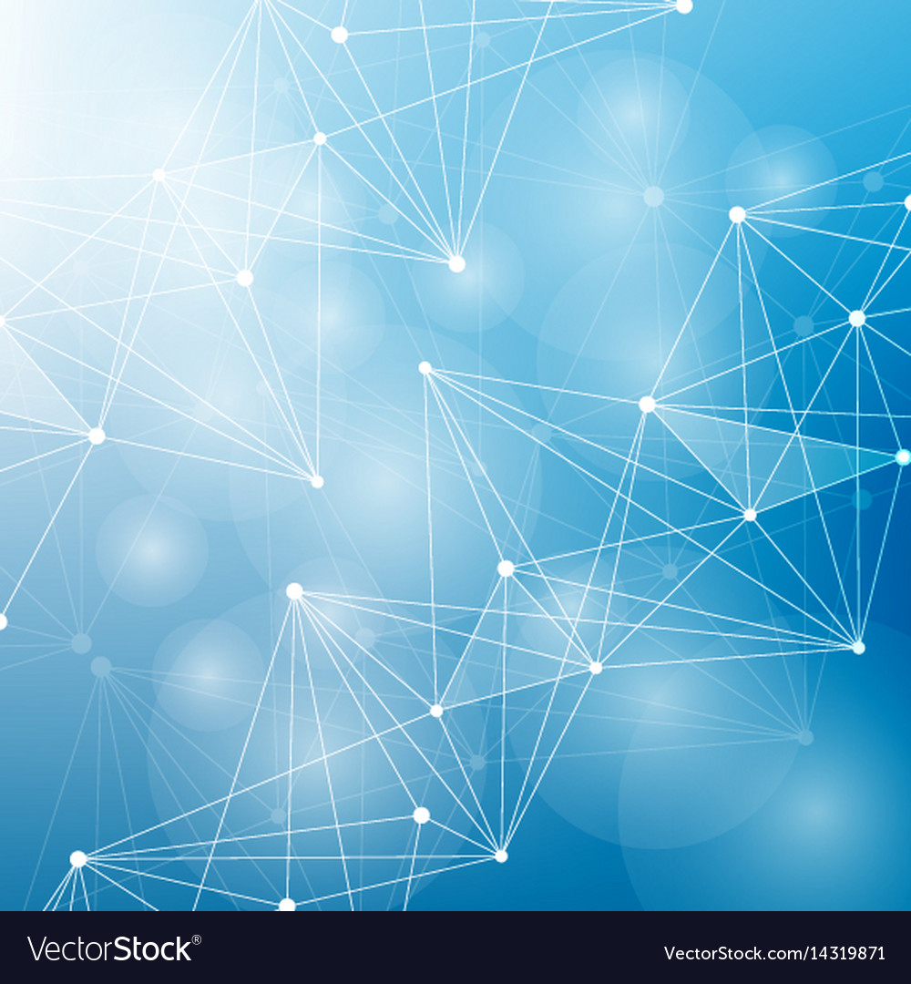 Geometric abstract background with connected line
