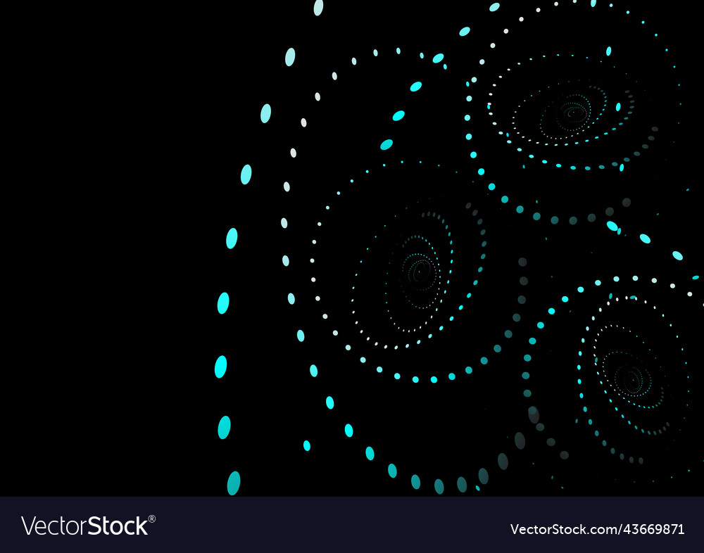 Gradient spiral dot abstract background vector image Gradient spiral dot abstract background